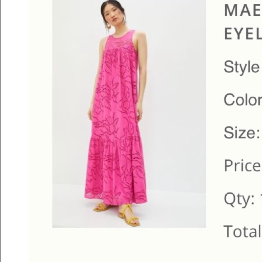 Maeve Fuchsia Floral Maxi Dress